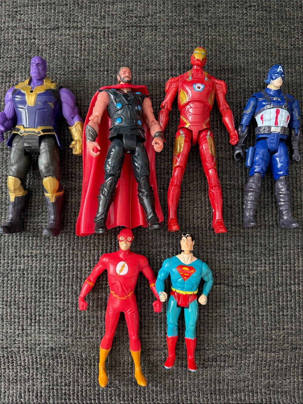 Lot of DC & Marvel Action Figures